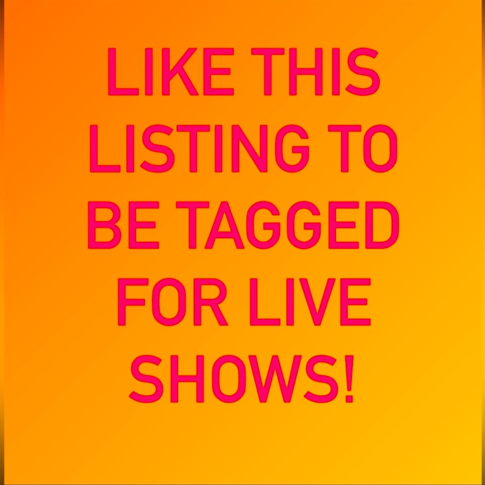 🛍️💖LIKE THIS LISTING to be NOTIFIED for my live shows💖🛍️